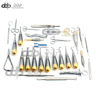 68 PC ORAL DENTAL SURGERY ELEVATORS FORCEPS INSTRUMENT SET DN-2217