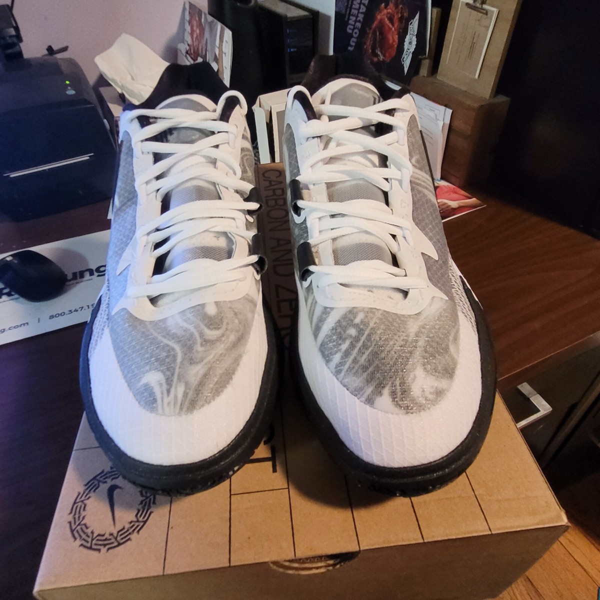 Nike Kyrie 8 White And Black Mens Shoes US Size 10 DJ6017-101 Nike Kyrie 8 DJ6017-101 Black White Pink - Basketball Shoes  main image 3