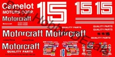  15 Ricky Rudd Motorcraft Thunderbird 1/64th Scale Nascar Decals All Red Car