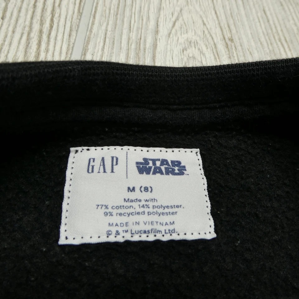 Sudadera Gap Star Wars Jóvenes Niños Niños M (8) Vellón Cuello Redondo Bordado Foto 3 de 4