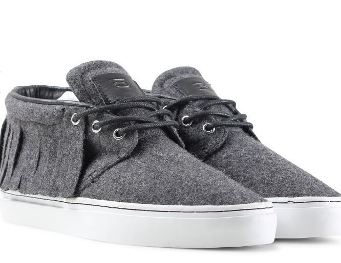 Clear Weather ONE O ONE Black Camo Shoes Leather Fringe Moccasin Chukka 9 NEW! Clear Weather Unisex: One O One Goat Chukka Moccasin  main image 2
