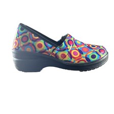Easy Works by Easy Street Bind Slip Resistant Work Clogs Circles US Women's 7.5M