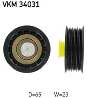 SKF VKM 34031 UMLENK-/FÜHRUNGSROLLE, Keilrippenriemen Links Oben FÜR Ford Jaguar