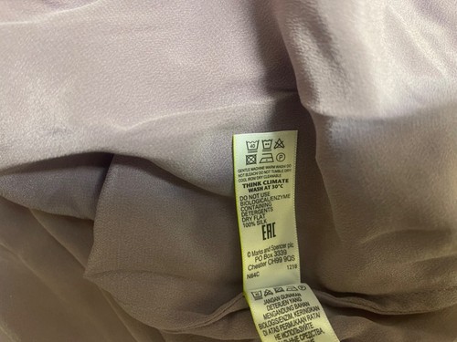 M&S Autograph Pure Silk Purple Top Blouse UK 22 - Picture 9 of 11