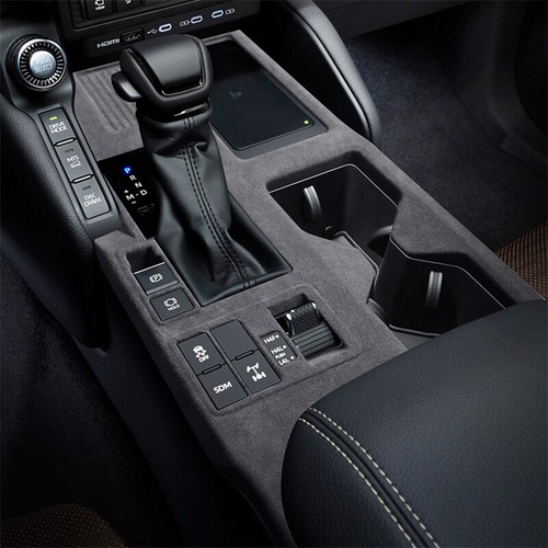 Suede Gear Shift Panel Frame Cover Trim For Toyota Land Cruiser Prado 2024 2025 - Picture 2 of 32