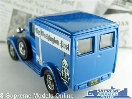 YPP08 MODEL A FORD VAN WASHINGTON POST NEWSPAPER MATCHBOX POWER OF PRESS YESTER - Picture 3 of 4