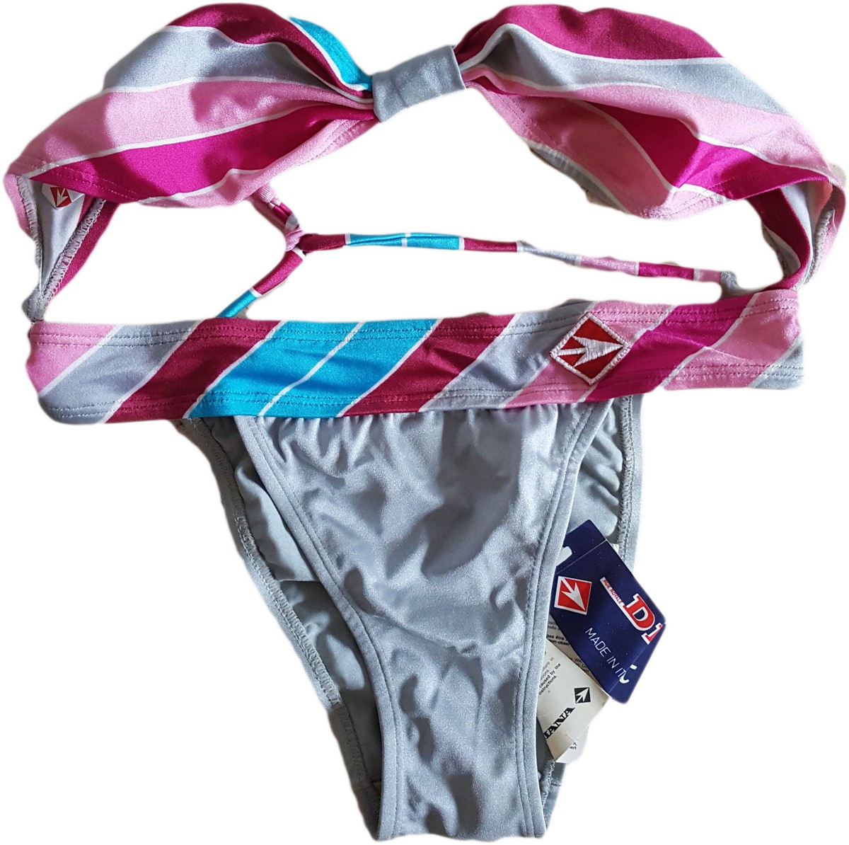Short De Bain Vintage Diana 90s – Motif Boardshorts Marine, Taille 2