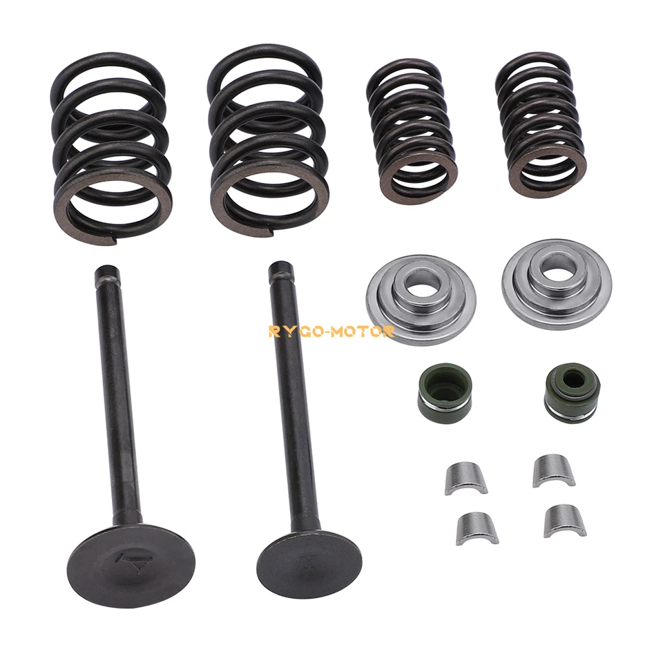 Válvulas de escape de admisión con sellos para Honda XR100R XR80R CRF100F CRF80F XL80 XL100 Foto 3 de 4