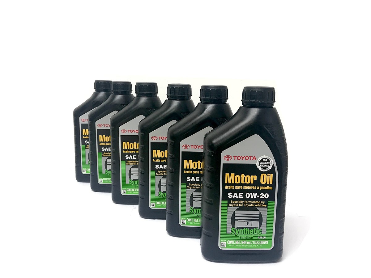 Toyota/ exxon mobil Case of 6 Quarts Full Synthetic TGMO SN 0W-20