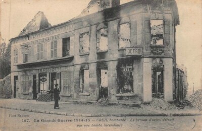 CREIL - Bombed - The Granting Office Destroyed
