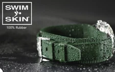 RubberB Band for Rolex Green high-tech Strap 100%Swiss Made “SwimSkin®" $400MSRP