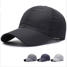 Men Outdoor Quick-drying Visor Caps Sport Cool Summer Running Baseball Mesh Hat