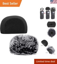 Soft Furry Wind Muff and Foam Screen for Zoom H5 H6 - Audio Enhancement Kit