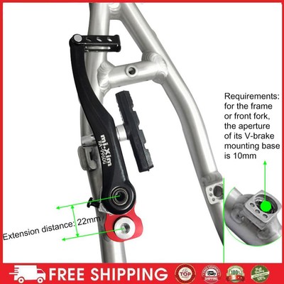 Mi Xim V Brake Extender Radfahren Aluminiumlegierung für Faltrad-Kits (rot)
