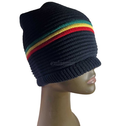 Cappello Berretto Rasta Dreadlocks Tam 100% Cotone Berretto Reggae Marley Giamaica M/L - Foto 37 di 65