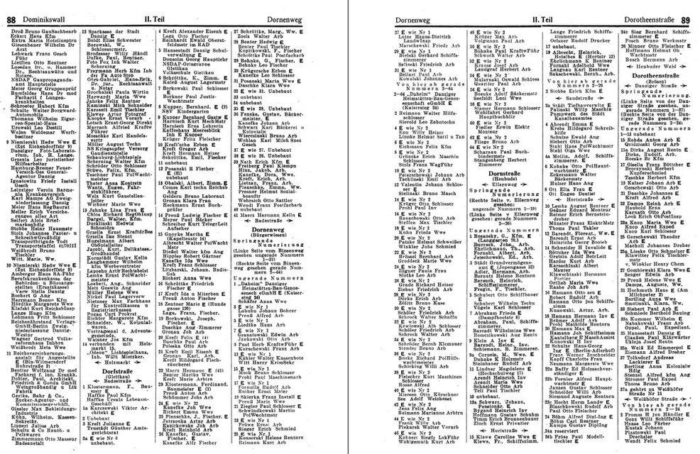 Thumbnail - Danziger Einwohnerbuch 1942 - 2. Band