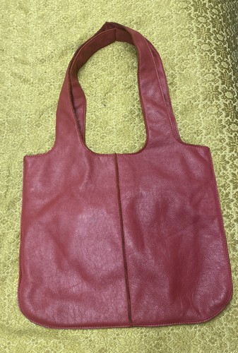 Borsa a mano Allison Burns Los Angeles rossa burro morbida pelle testurizzata - Foto 4 di 11