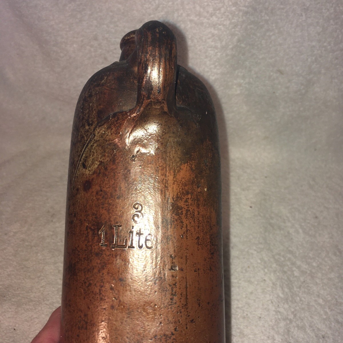 Vintage Stoneware Gin Bottle 1 Liter Wynand Fockink
