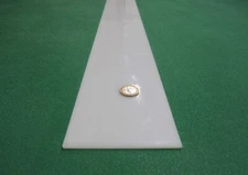 Hdpe White Bar .125" (1/8") Thick x 4.0" Wide x 24" Long, 8 Pcs, 16 Ft Total