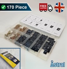 U-Clip & Screw Set | 170pc Assortment | Spire Speed Clip Fasteners/ U Clips