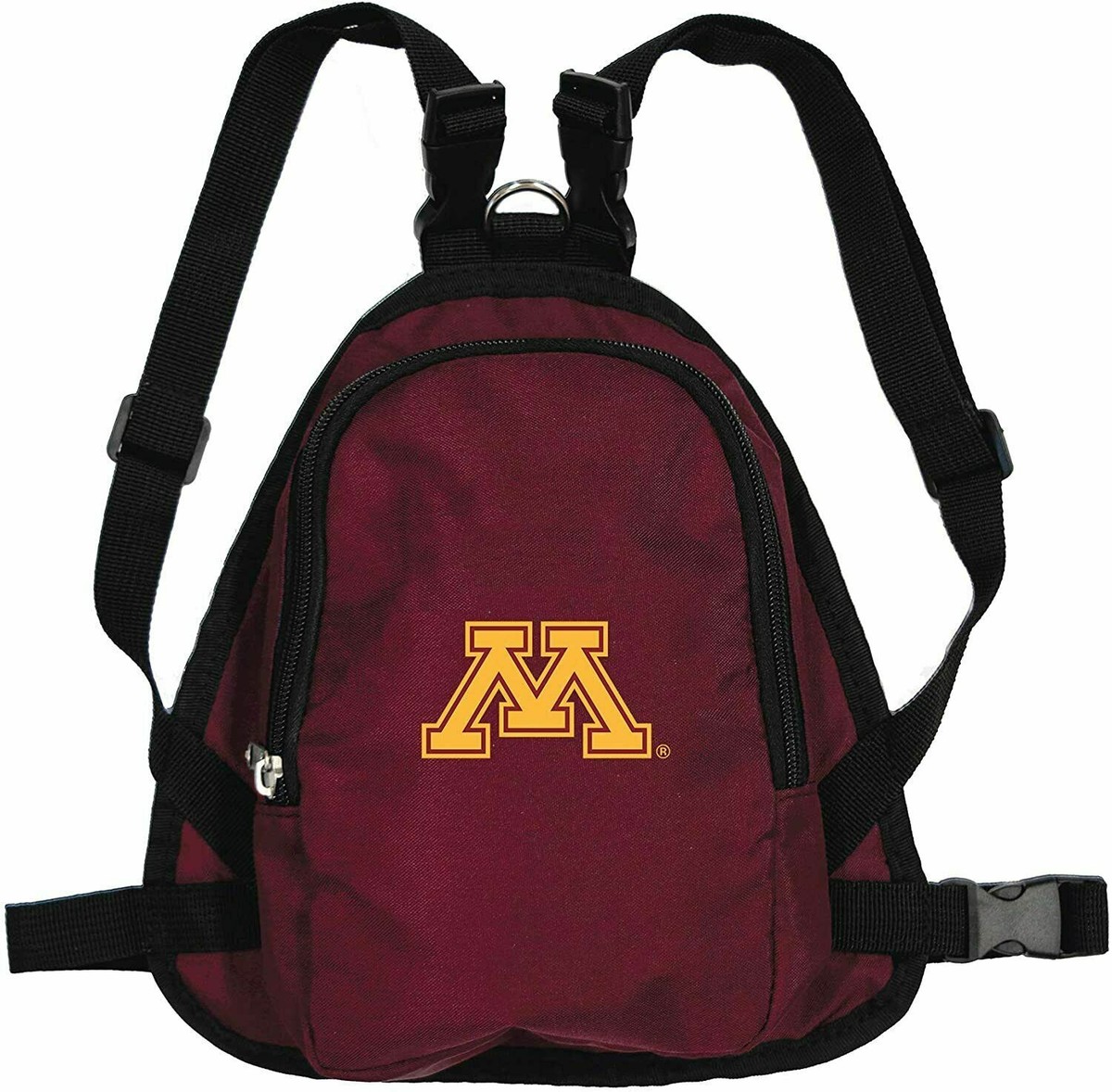 MINNESOTA GOLDEN GOPHERS DOG CAT MINI BACKPACK HARNESS w/LEASH - Main Image