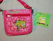 NEW WITH TAGS SPONGEBOB GARY LARGE WALLET 4" X 5" PINK  KIDS WALLET