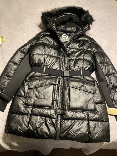 Michael Michael Kors Black Shiny Belted 