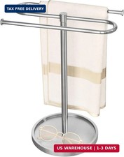 Hand Towel Holder Countertop Standing for Bathroom,Brushed Nickel