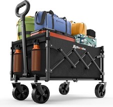 Foldable Wagon Cart, Lightweight Portable Shopping Cart for Grocery Camping