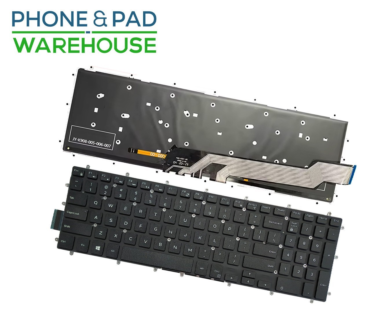 DELL LATITUDE 3590 / 3500 KEYBOARD BACKLIGHT PART NUMBER #0H9P3P BLACK COLOR 