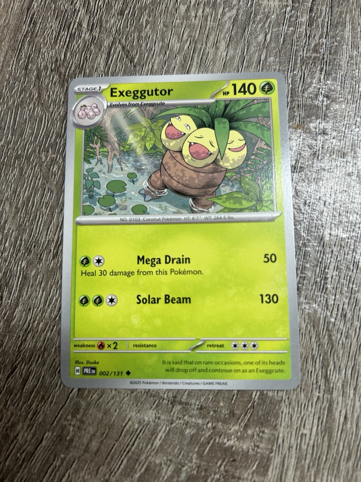 “Exeggutor” Pokemon Card