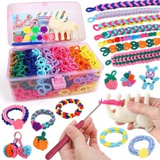 DDAI Bracelet Making Kit for Girls Ages 6-12 Arts and Crafts for Kids We