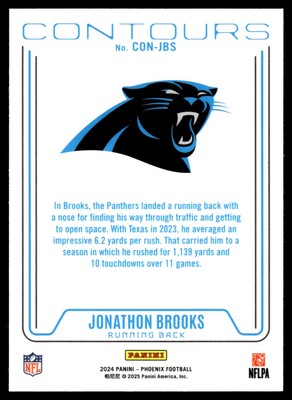 【中古】 Tijuana Panthers / Max Baker 輸入盤 2024 Panini Phoenix Contours Jonathon Brooks Rookie Carolina