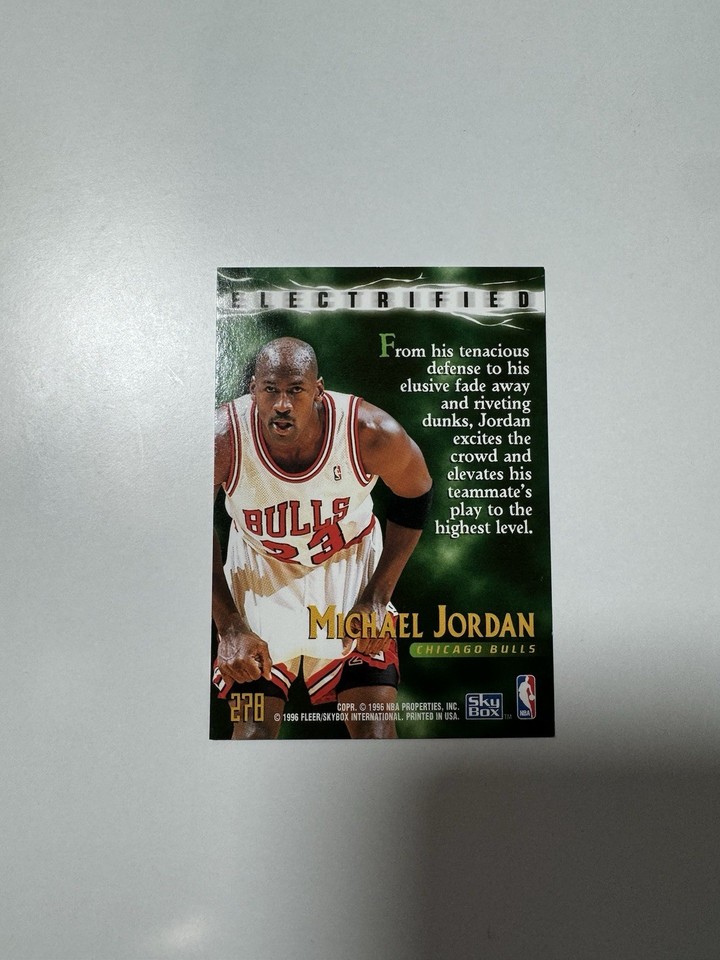 1995-96 SkyBox Premium Electrified Michael Jordan Bulls #278 | eBay