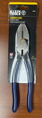 Klein Tools D213-9 Lineman's Square Nose Pliers 9 Inch Dipped Handle - NEW
