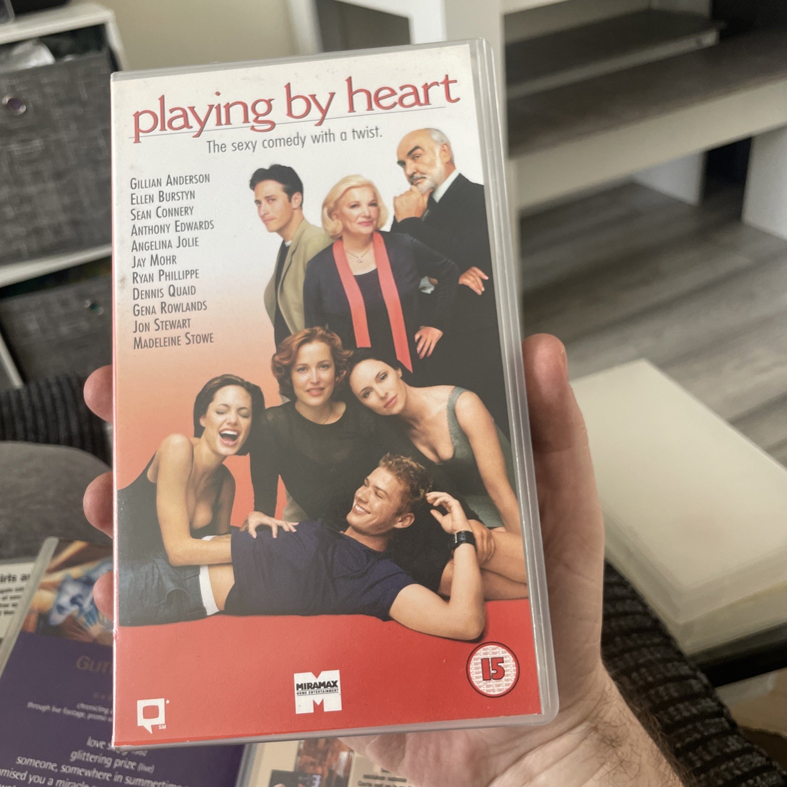 PLAYING BY HEART VHS VIDEO - Sean Connery - Gillian Anderson - Angelina Jolie
