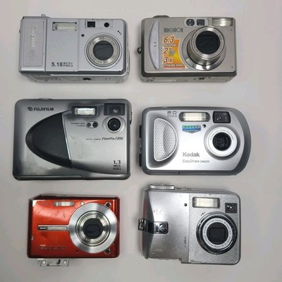 Lot Of 6 Kodak EasyShare, Fujifilm, Casio, Medion, Kodak Easyshare, Maginon