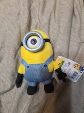 Minion Stuart Plush Despicable Me Plush Doll 6" Thinkway Toys, New