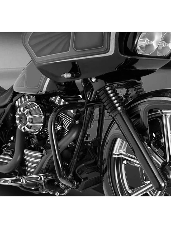 Cubierta deslizante de horquilla superior negra apta para Harley Touring Electra Road Glide 1986-13 Foto 3 de 4