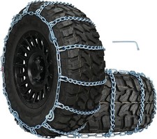 Snow Chains Tire Chains For Car Pickup Truck Suv Winter Traction Set Of 2 Snow Chains Tire Chains For Car Pickup Truck Suv Winter Traction Set Of 2