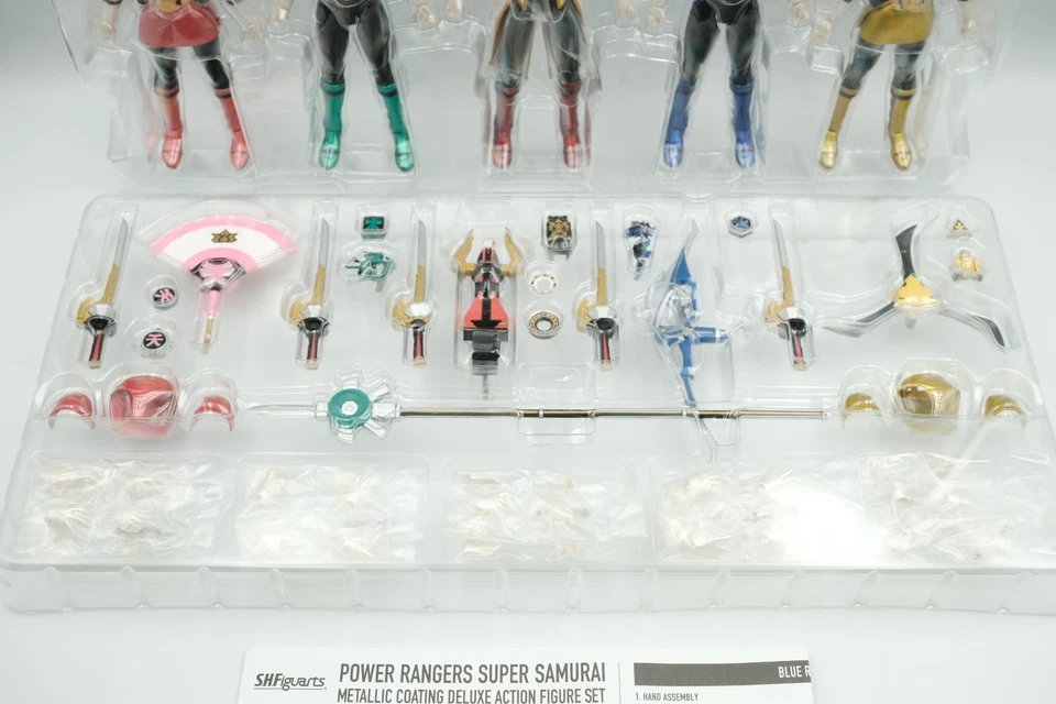 Open Box New SH Figuarts Power Rangers Super Samurai Metallic Set SDCC 2013 - Image 4 of 4