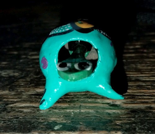 Mini Bobble-Head, Turtle Hand Crafted / Painted - Bild 5 von 7