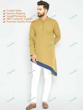 Mens Kurta Mens Art Cotton Wedding Wear Mens Short Kurta Cotton Dress Kurta Shir
