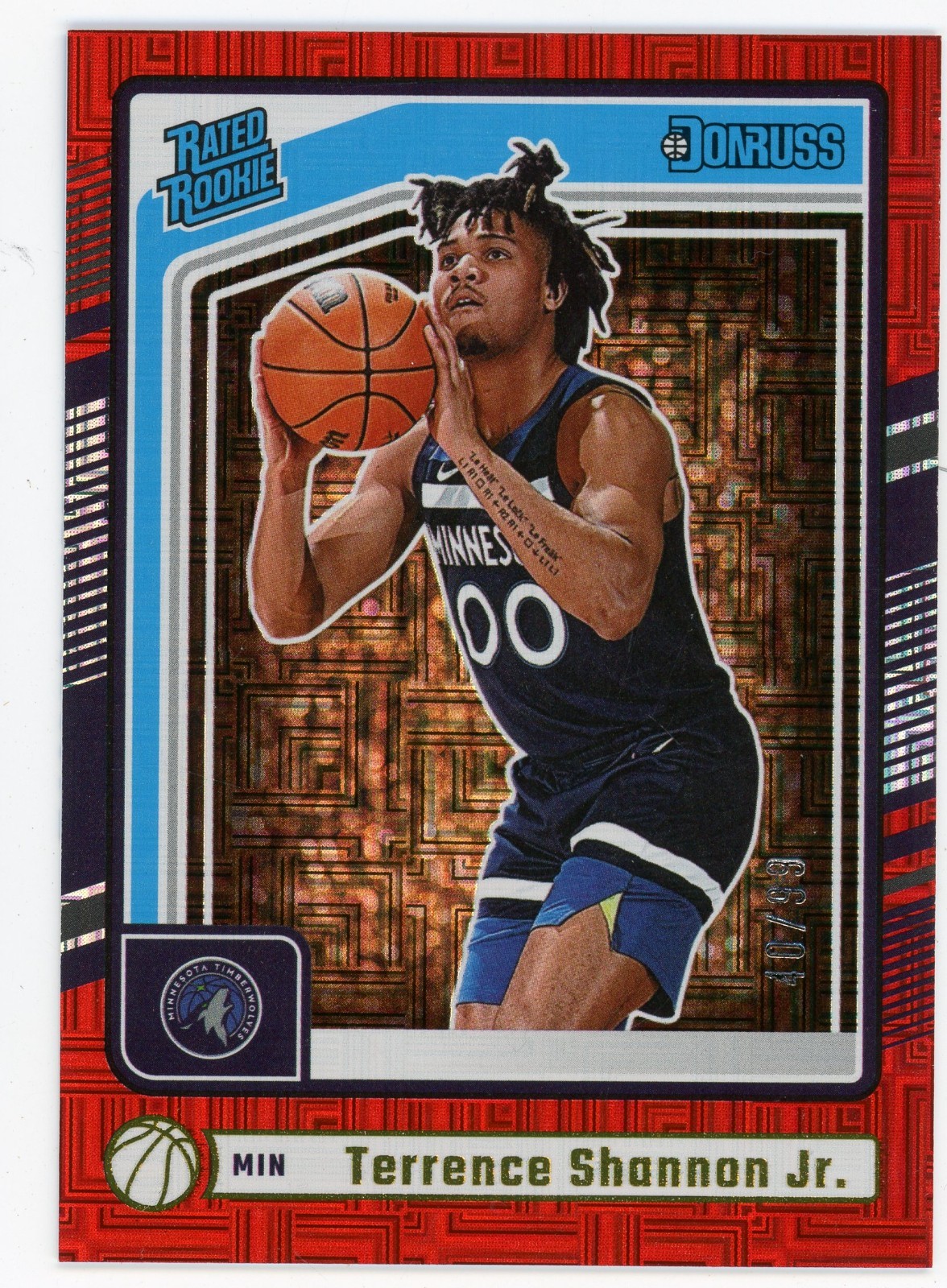 2024-25 Panini Donruss Terrence Shannon Jr. Red Choice Rookie RC #226 #/99