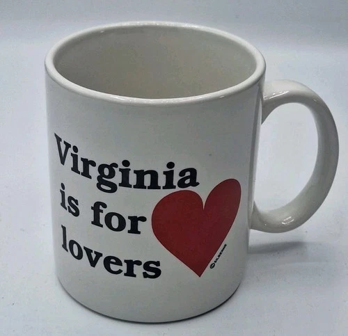 Vintage Silberne Virginia Is For Lovers Coffee Mug
