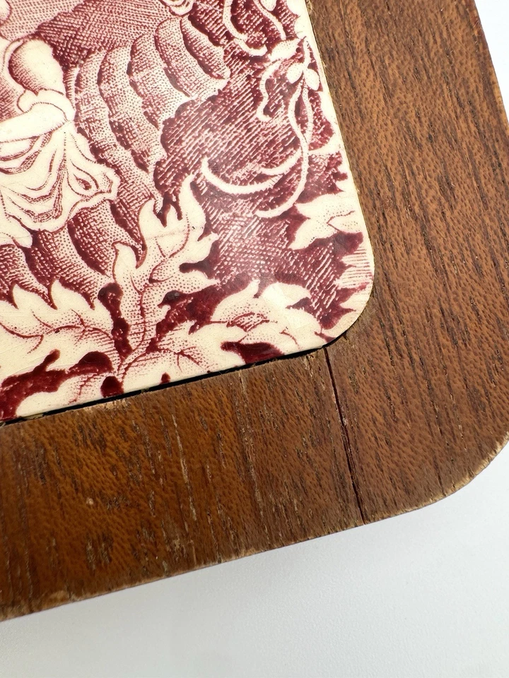 Villeroy & Boch Rusticana Rojo - Tablero de queso de madera con azulejo, 12" Foto 3 de 4