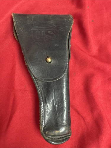 WW2 US Army Military Colt M1911 HOLSTER Black LEATHER SEARS-1942 A150