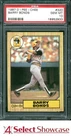 1987 O-PEE-CHEE #320 BARRY BONDS RC PIRATES PSA 10
