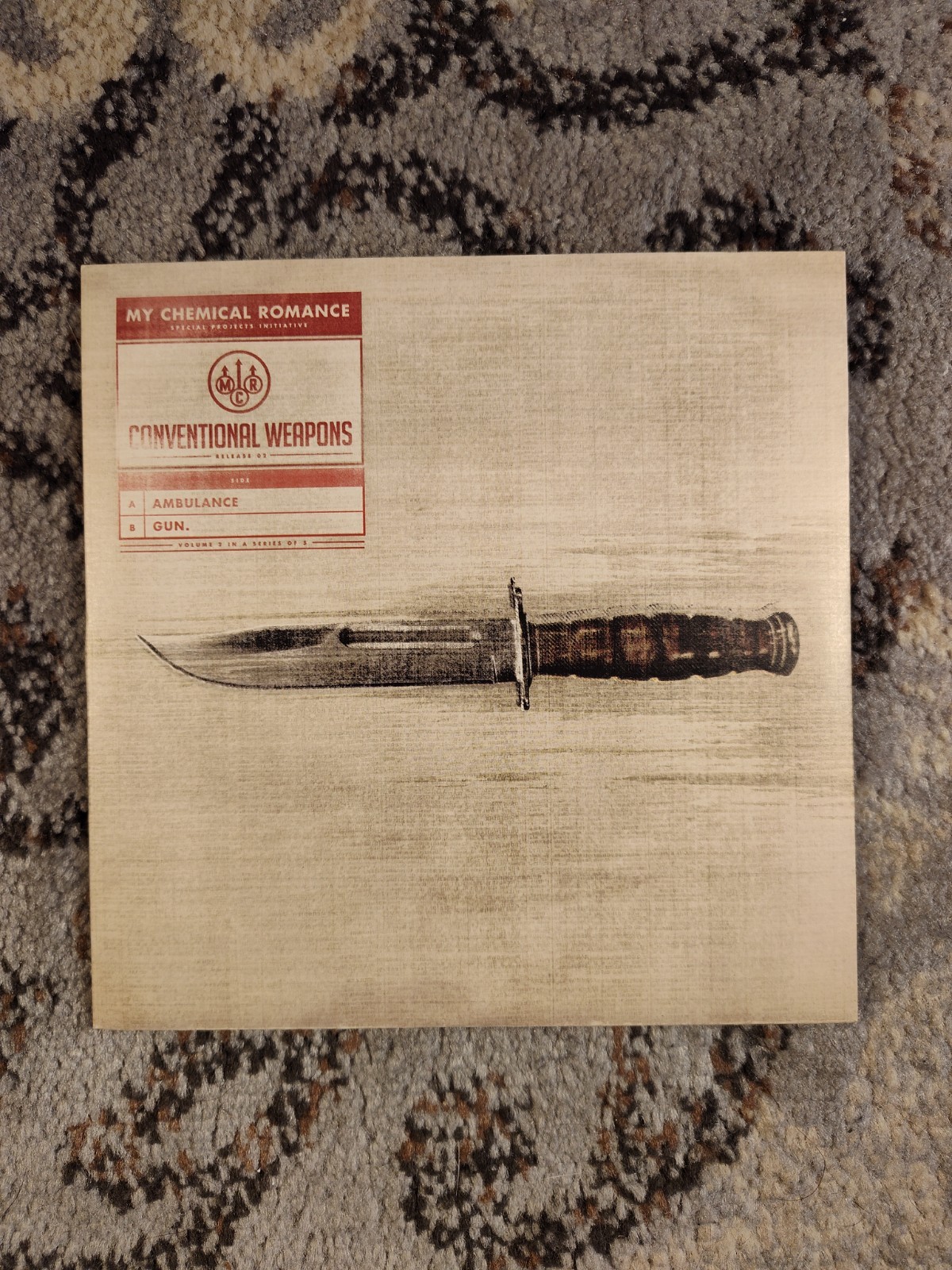 RARE My Chemical Romance Conventional Weapons Release 02 7" Red Vinyl 45 RPM