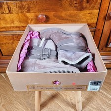 ASH YES Shearling and Suede Hidden Wedge Boot UK 5 Taupe 